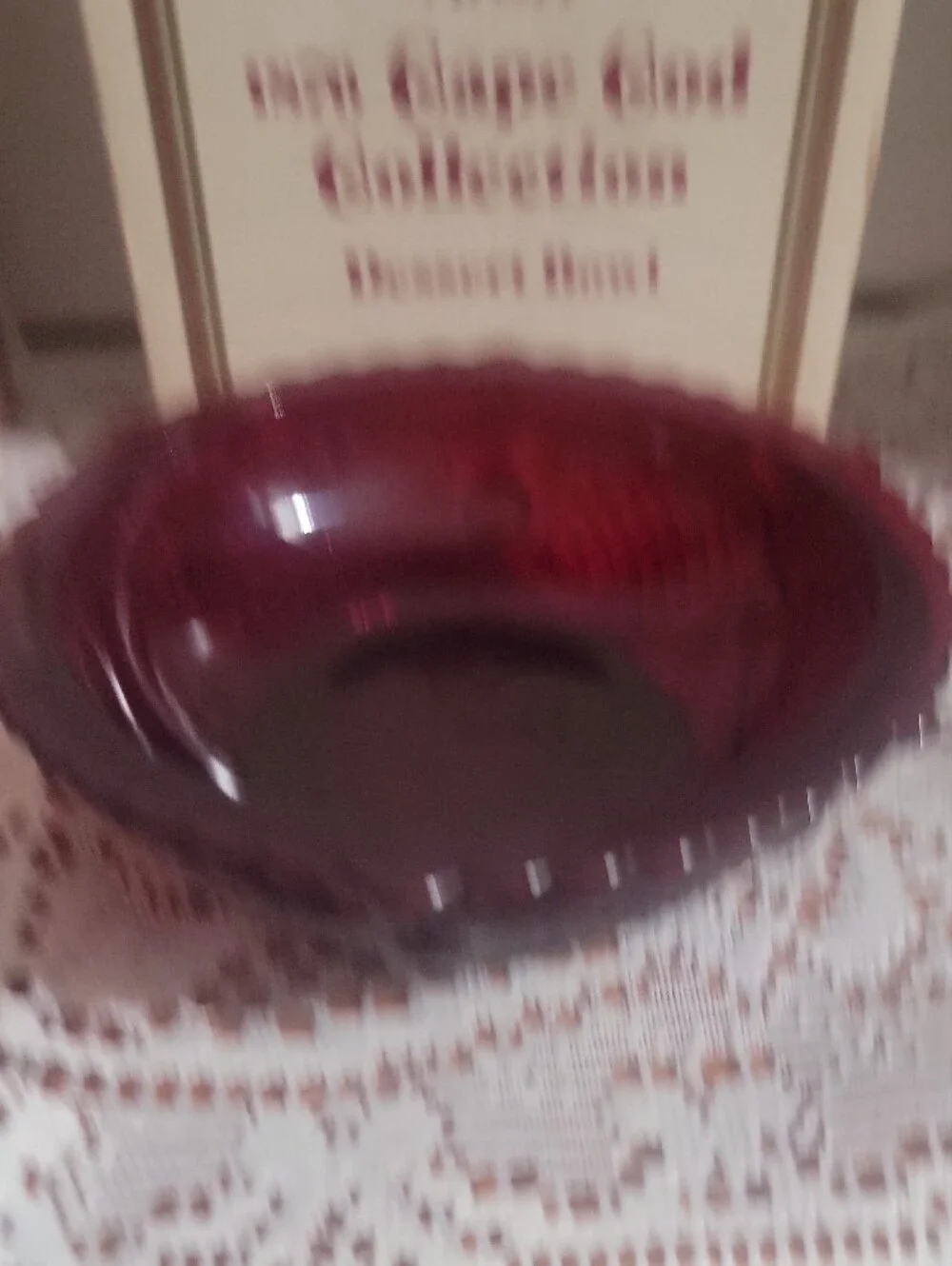 Avon Cape Cod Collection Dessert Bowls - Deep Ruby (Pair)